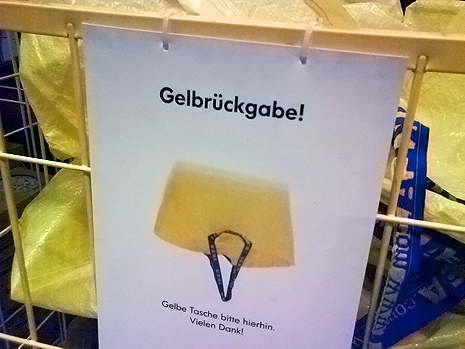 Gelbrückgabe bei Ikea in Günthersdorf bei Leipzig