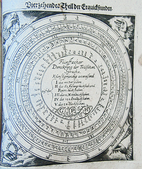 Fünffacher Denckring der Teutschen Sprache Fünffacher Denckring der Teutschen Sprache (1651), exakte Quelle auf Anfrage