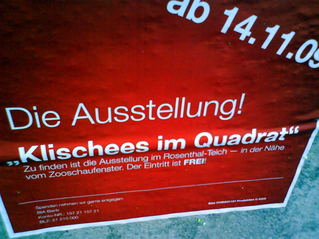 Klischees im Quadrat Leipzig Plakat